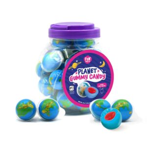 Earth Planet Gummy Balls Candy – Jam Filled