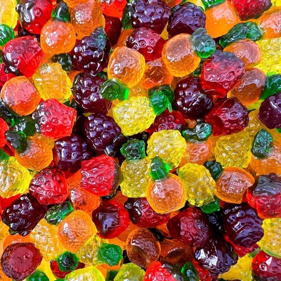 3D Assorted Fruit Gummy Candy