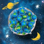 Earth Planet Gummy Balls Candy – Jam Filled