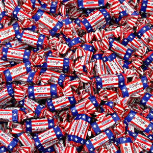 Patriotic Chocolate Flavored Caramel Candy