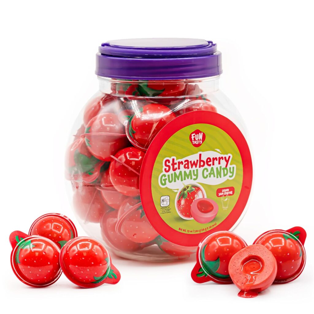 Strawberry Gummy Candy – Jam Filled