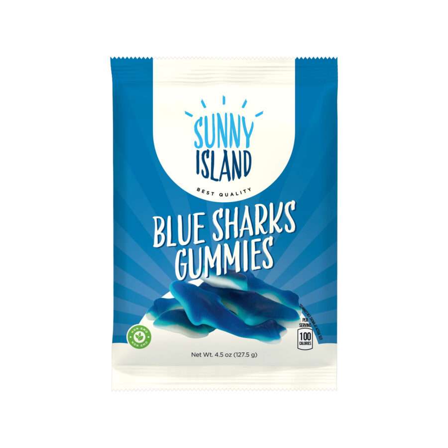 Blue Sharks Gummy Candy