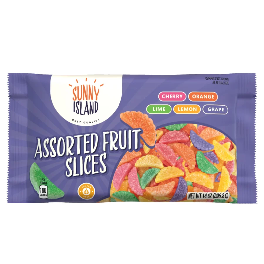 Assorted Fruit Slices Starch Jelly Candy