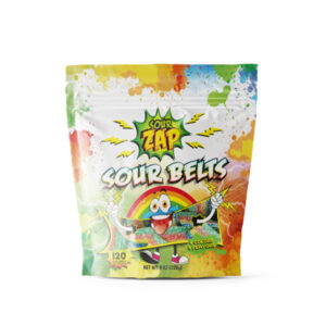 Sour Belts Gummy Candy Assorted Fruit Flavors