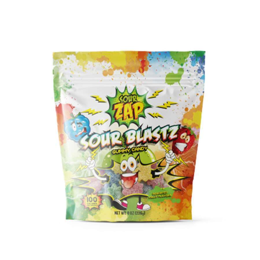 Sour Blastz Gummy Candy Assorted Fruit Flavors