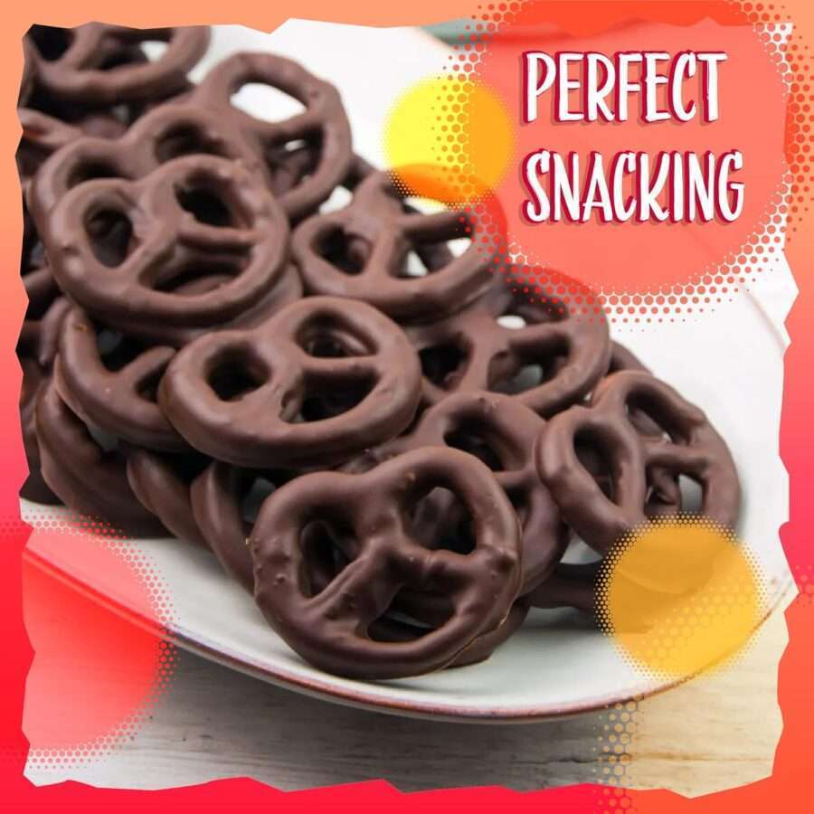 Dark Chocolate Covered Pretzels | Mini size
