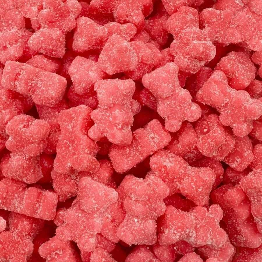 Pink Sour Baby Bear Starch Jelly Candy, Tutti-Frutti Flavor