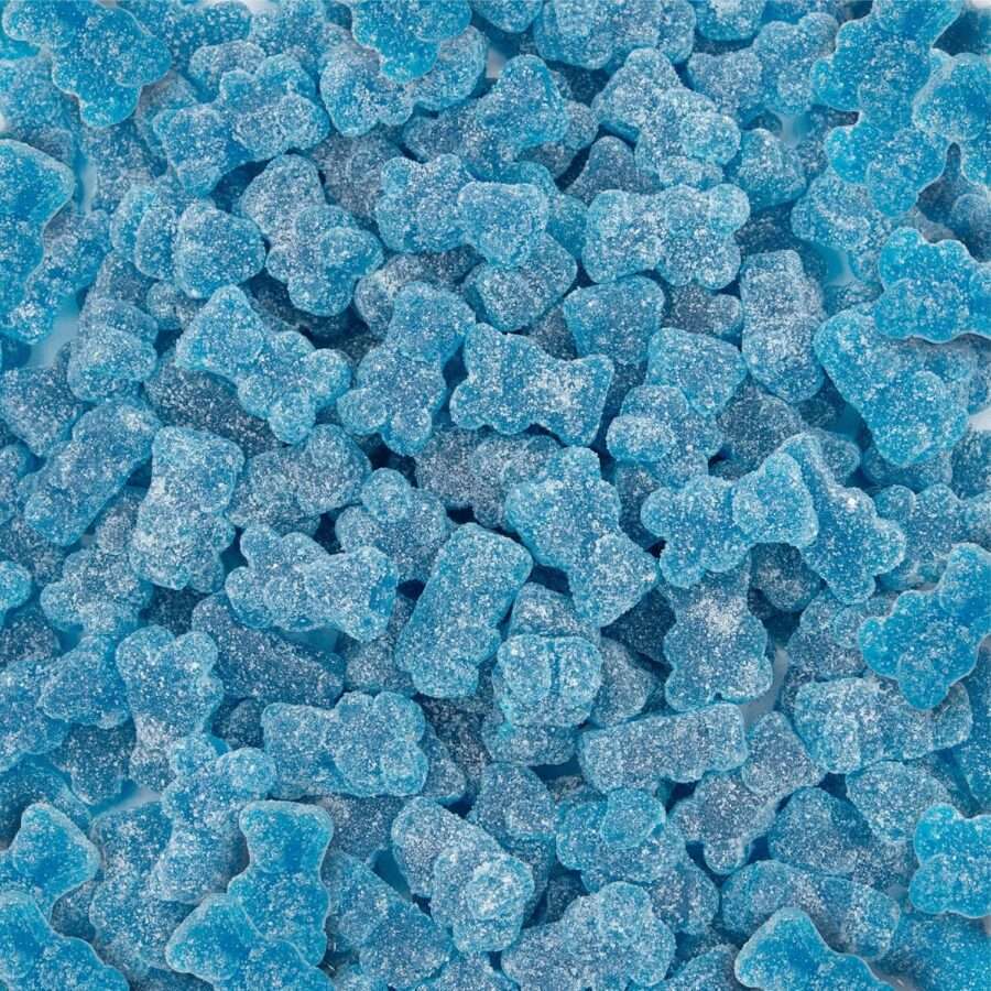 Sour  Blue Raspberry Bear Starch Jelly Candy