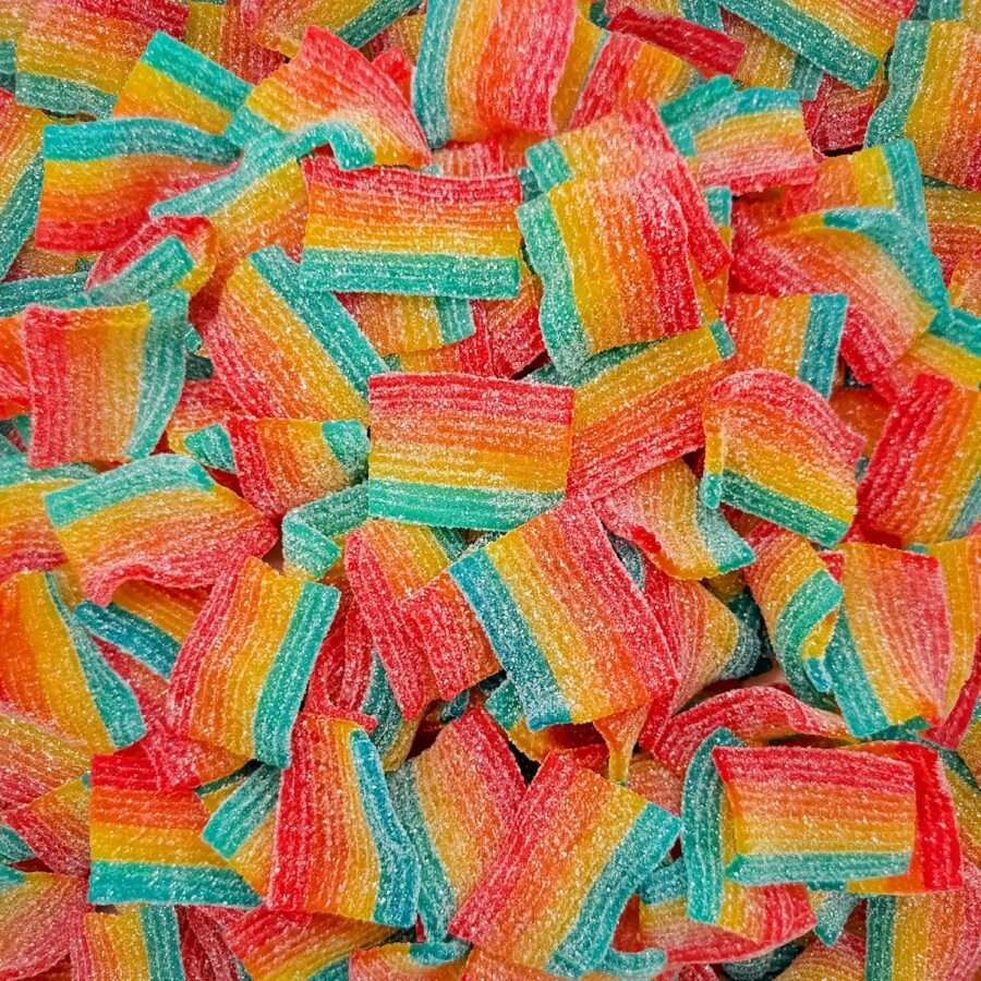 Sour Rainbow Belts Gummy Candy