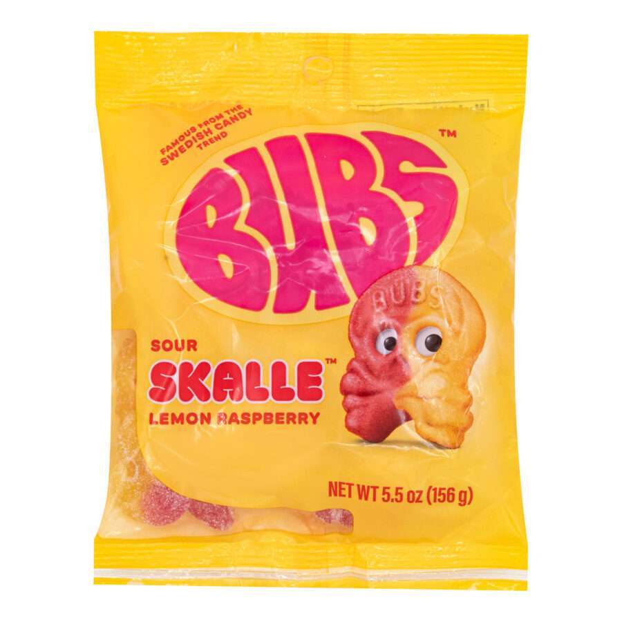 BUBS Sour Skalle Lemon Raspberry